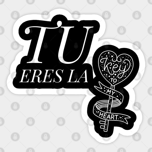 Tu eres la key to my heart Sticker by QUOT-s